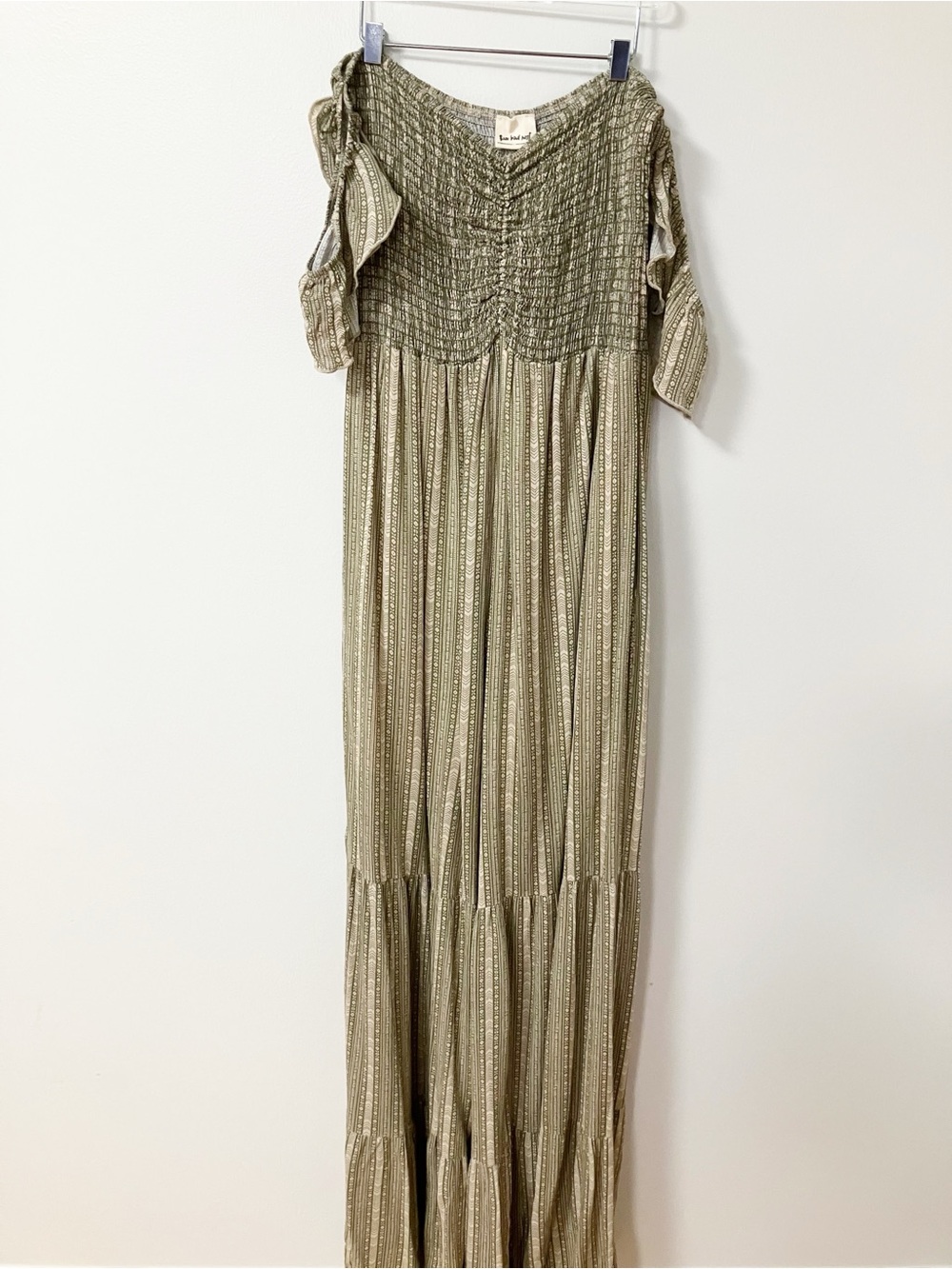Three Bird Nest | Flowy Tiered Smocked Jumpsuit L Boho Cottagecore Festival